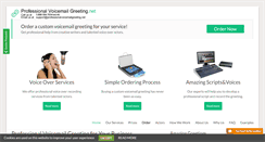 Desktop Screenshot of professionalvoicemailgreeting.net